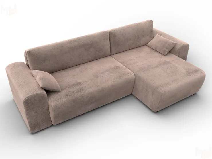 Диван угловой Лига-099 угол универсальный ( TOWER 05 бежевый )