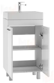 Тумба под умывальник "Енисей 50" Контраст без ящика Айсберг