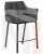 Стул полубарный DOBRIN LUCAS COUNTER (серая ткань (F-22))