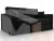 Диван прямой Лига-104 (140) ( SEVEN 35 черный )