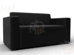 Диван прямой Лига-093 ( Черный )