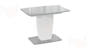 Стол раздвижной Аризона Тип 1 - КМ+02.85.000.001 Белый, Ателье светлый глянец