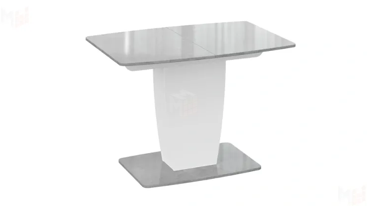 Стол раздвижной Аризона Тип 1 - КМ+02.85.000.001 Белый, Ателье светлый глянец