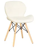 Стул обеденный DOBRIN BUTTERFLY (ножки светлый бук, цвет сиденья кремовый)