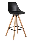 Стул полубарный DOBRIN RONNI (ножки светлый бук, черный (B-03))