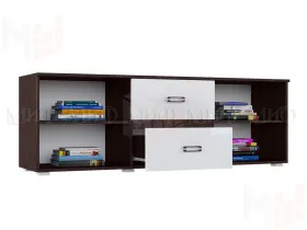 Тумба ТВ Ким (венге/белый глянец)