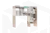 Надстройка для стола Алина  28.01 дуб мария/белый