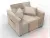 Кресло-кровать Лига-104 (80) ( SEVEN 729 бежевый )