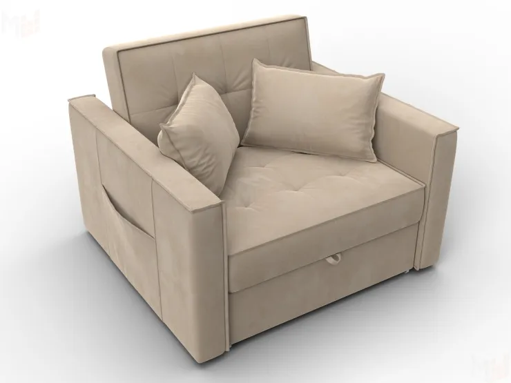 Кресло-кровать Лига-104 (80) ( SEVEN 729 бежевый )