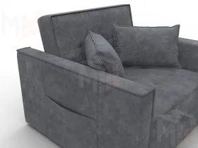 Кресло-кровать Лига-104 (80) ( BRUT 16 темно-серый )