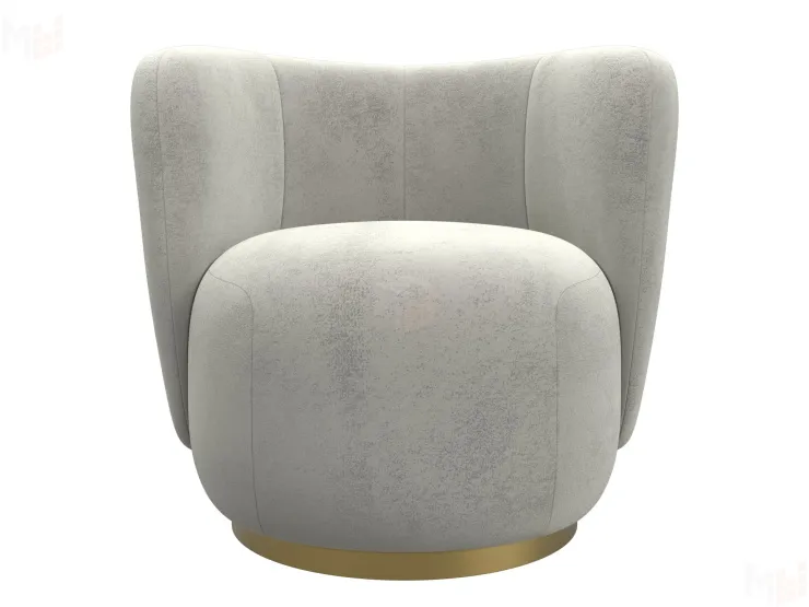 Кресло Лига-072 ( велюр TOWER 01 молочный )