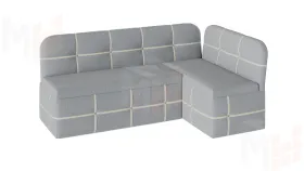 Кухонный уголок Майами со спальным местом (рогожка сине-бежевая)