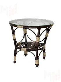 Комплект Багама с диваном и бежевыми ушастыми подушками (полиротанг)