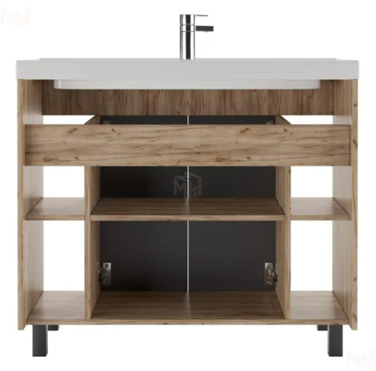 Тумба под умывальник "Фостер 100" Craft без ящика Домино