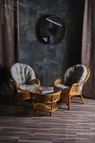 Столик из ротанга «Черчилль» круглый