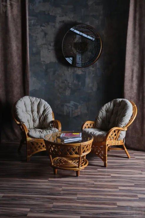 Столик из ротанга «Черчилль» круглый