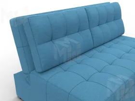 Диван прямой Лига-107 (140) ( Амур 10 голубой )