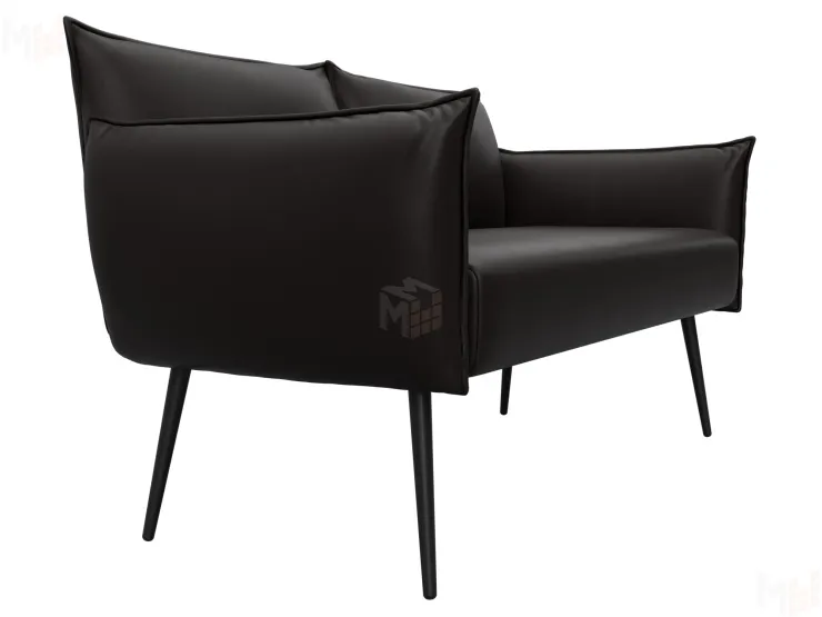 Диван прямой Лига-083 ( экокожа GRIFON 12 коричневый )