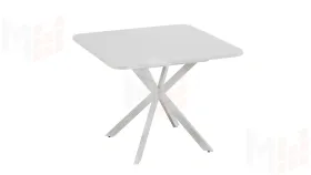 Стол обеденный раздвижной Лиссабон Тип 1 Белый муар, Белый
