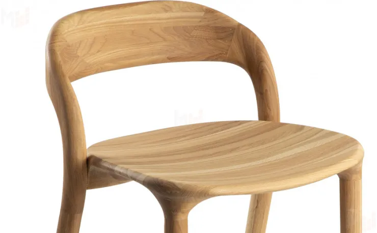 Стул полубарный деревянный из массива дуба Соул  Дуб натуральный