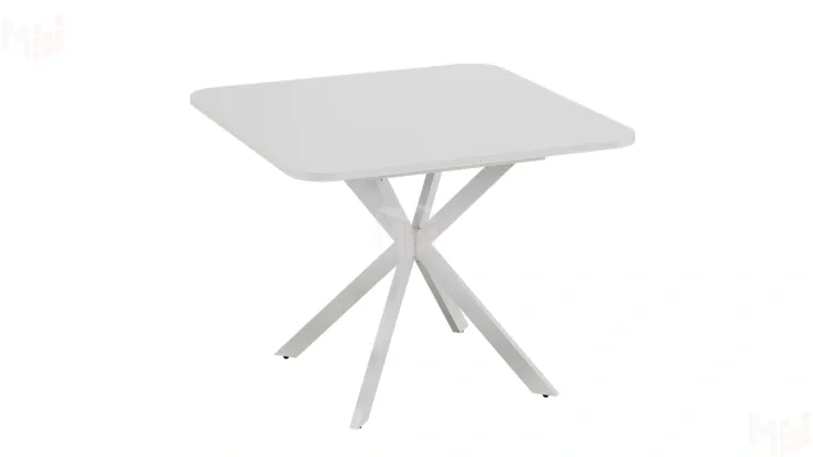 Стол обеденный раздвижной Лиссабон Тип 1 Белый муар, Белый