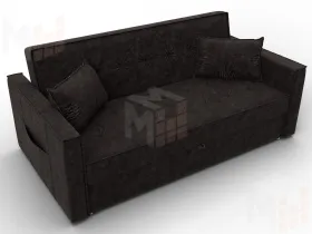 Диван прямой Лига-104 (160) ( BRUT 17 коричневый )