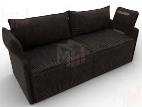 Диван прямой модульный Лига-106 ( BRUT 17 коричневый )