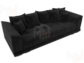 Диван прямой НордСтар НПБ ( SEVEN 35 черный )