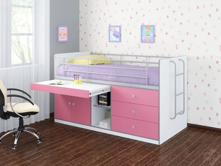 Кровать чердак Дюймовочка 6