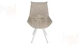 Стул Фэнди К4  Белый матовый, Велюр Confetti Smoke