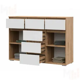 Комод Хелен 6 ящиков КМ-05 (крафт золотой/белый)