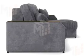Угловой диван-кровать Лас-Вегас Серый правый 