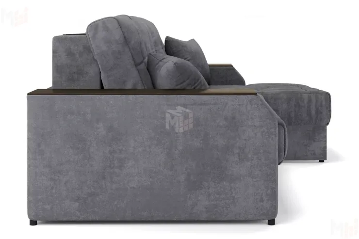 Угловой диван-кровать Лас-Вегас Серый правый 