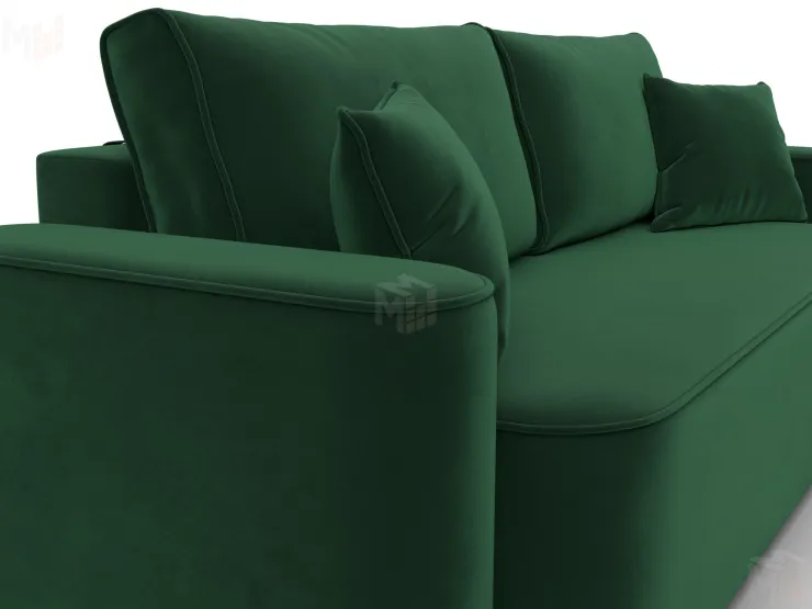 Диван прямой Лига-118 НПБ ( SEVEN 626 зеленый )