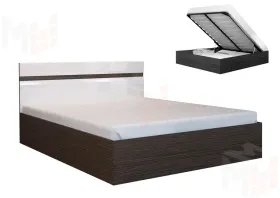 Кровать Ненси 1,6 с подъемным механизмом (венге/белый)