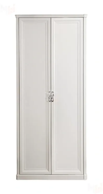 Шкаф Мишель 2-дверный без зеркал белый матовый