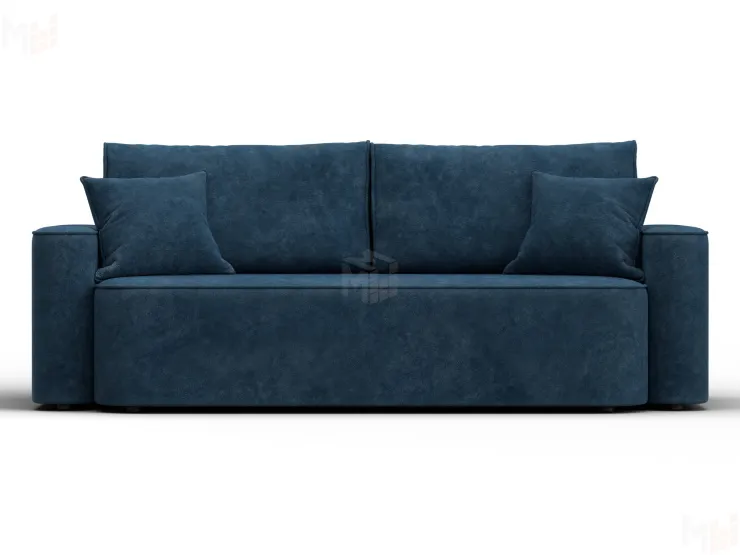 Диван прямой Лига-118 НПБ ( BRUT 11 синий )