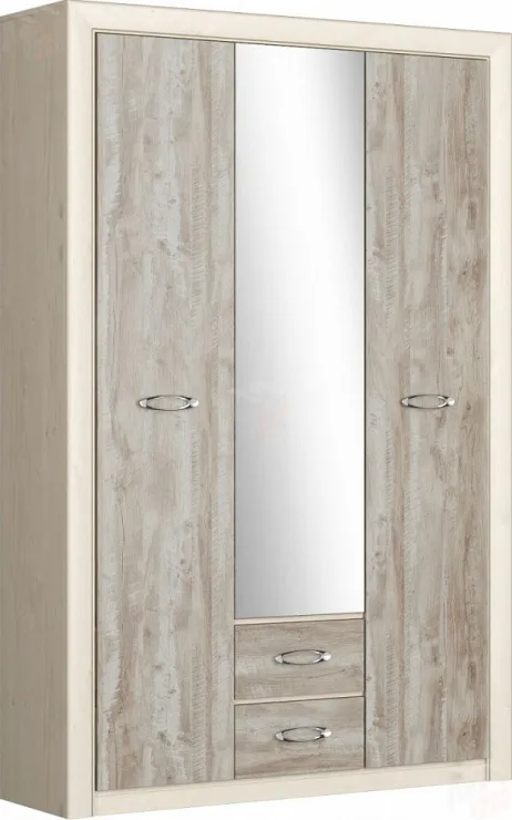 Шкаф 3х створчатый Коллекция Мартина (Дуб приморский/Дуб юкон)