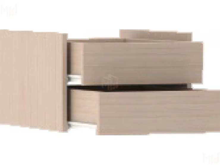 Модуль с ящиками к шкафу-купе дуб молочный