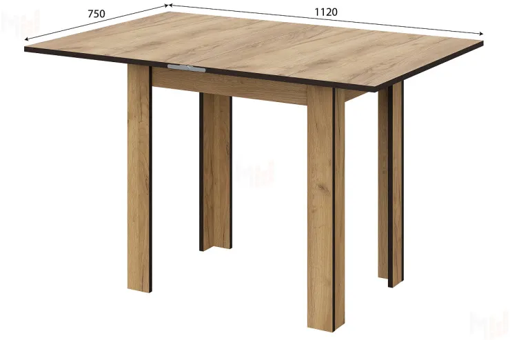 Стол обеденный СО 3 (Раскладной) Дуб золотой