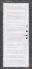 Входная металлическая дверь Тайга-9 Антик Серебряный/Царга