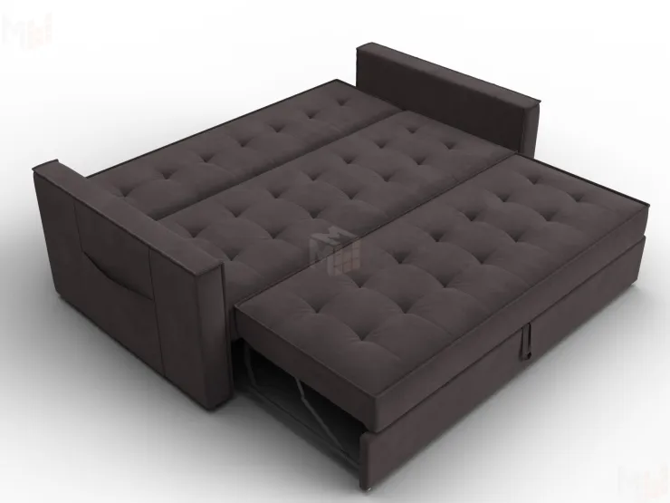 Диван прямой Лига-104 (160) ( SEVEN 727 коричневый )