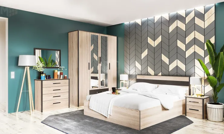 Кровать Лирика 1.4 ЛК-1