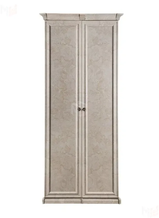 Шкаф Афина 2-дверный без зеркал крем корень