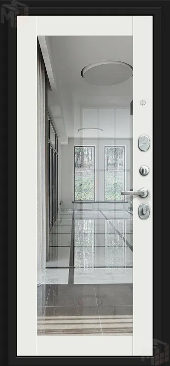 Входная металлическая дверь Флэт Kale  Almon/Off-white