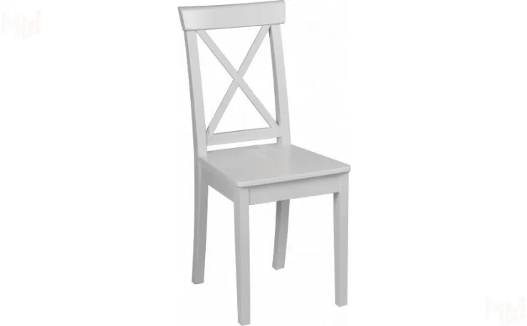 Стул деревянный с жестким сиденьем Бергольф Белый