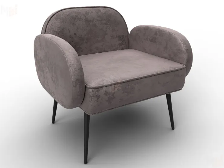 Кресло Лига-086 ( велюр NUVOLA 34 светло-коричневый )