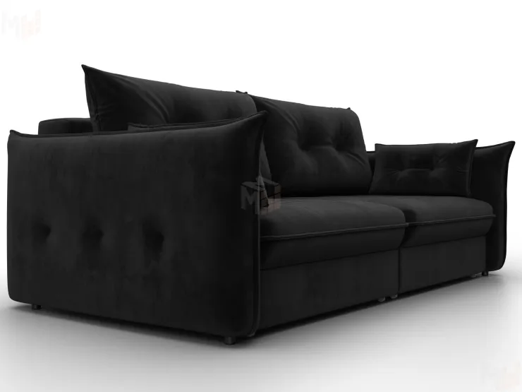 Диван прямой Лига-100 НПБ ( SEVEN 35 черный )