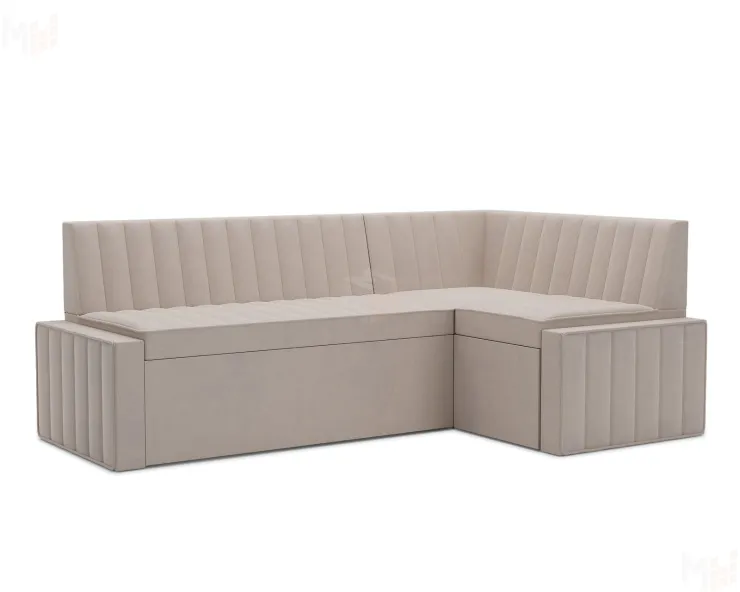 Вермут Правый угол (Бархат бежевый STAR VELVET 6 LIGHT Beige) 193х82х113 см