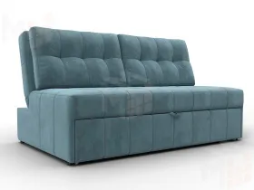 Диван прямой Лига-107 (140) ( SEVEN 113 бирюзовый )